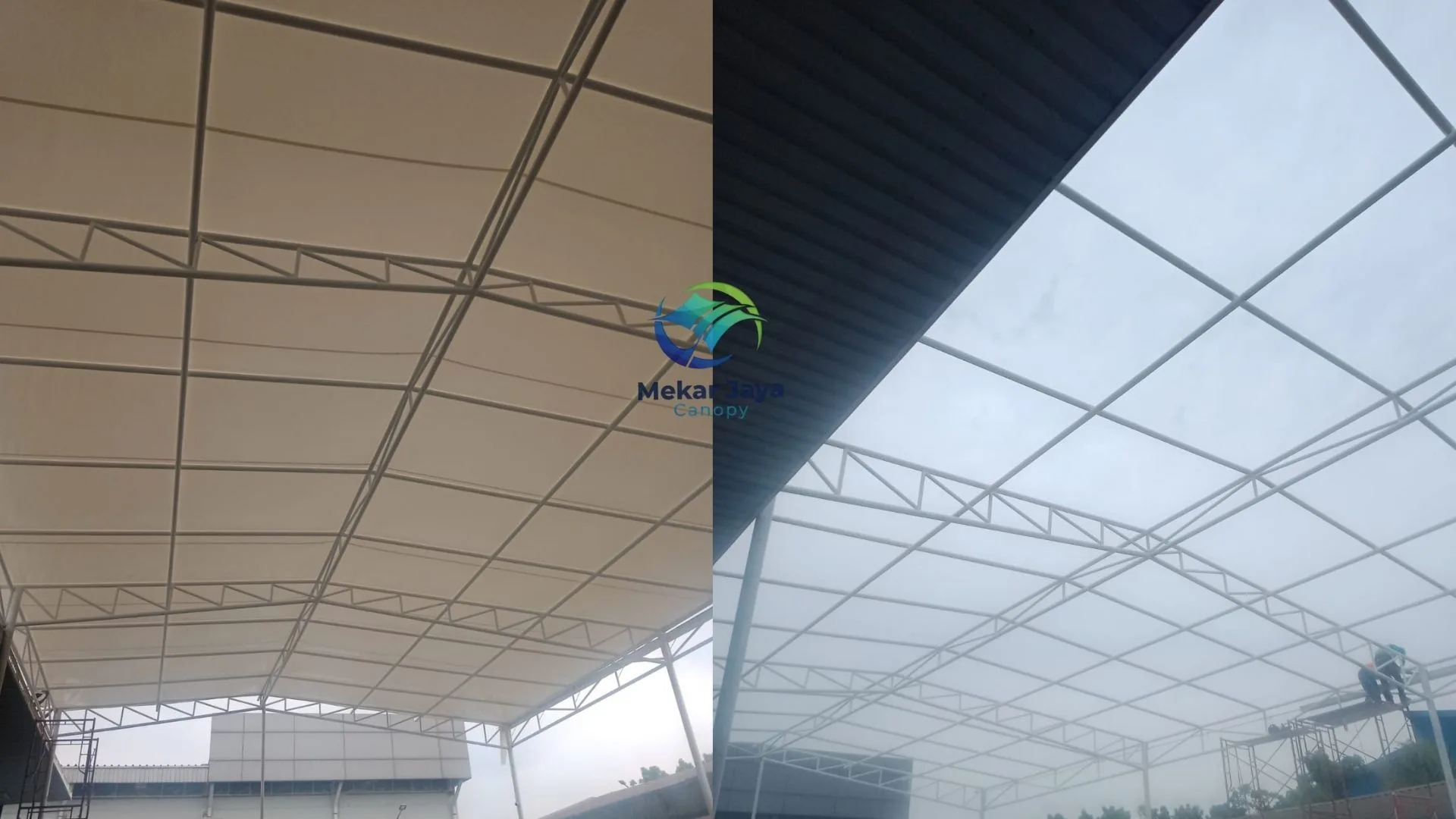Canopy Membran Area Gudang Pabrik Kiyokuni Karawang
