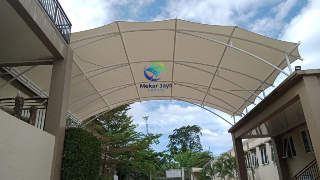 canopy membran bogor untuk pesantren. kanopi membran bogor pemasangan oleh mekar jaya canopy