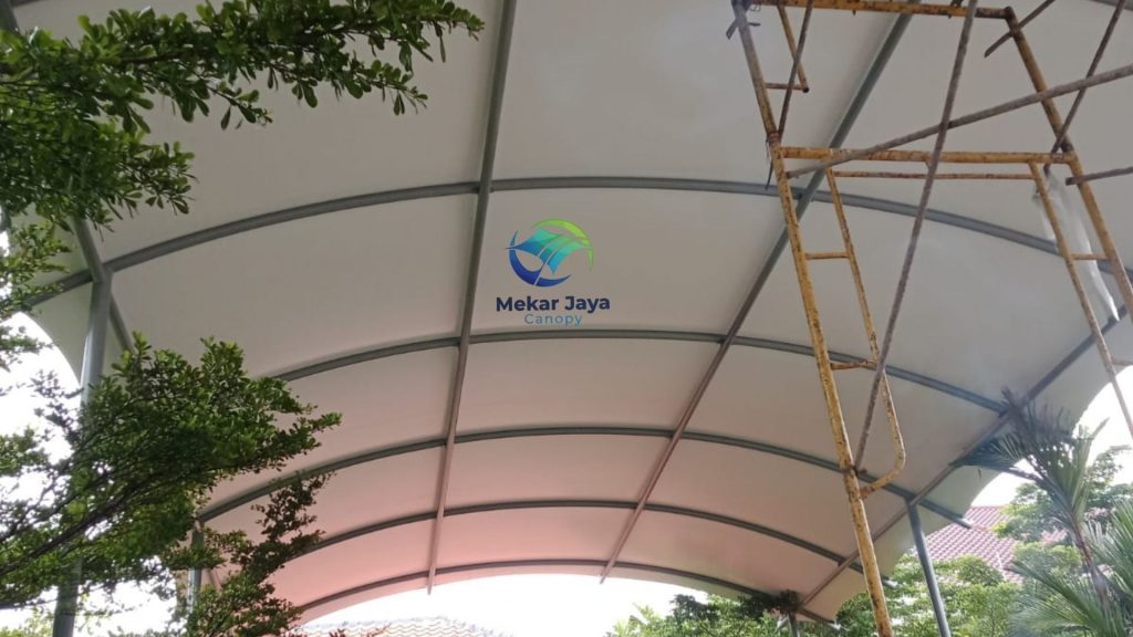 pemsangan kanopi membran untuk kolam renang - canopy membran bogor